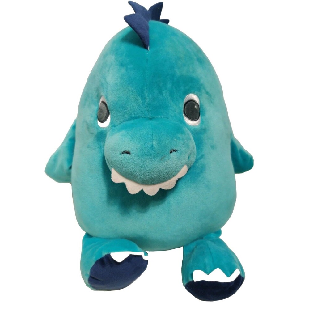 RARE 12" Carters Teal Ultra Soft Dinosaur Toy Plush Lovey 2019